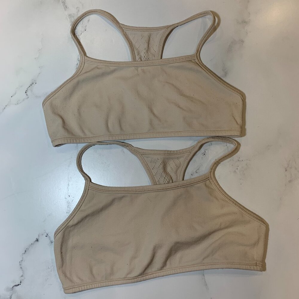 SOLD Pack of 2 Ivivva girls neutral sport bras size 14